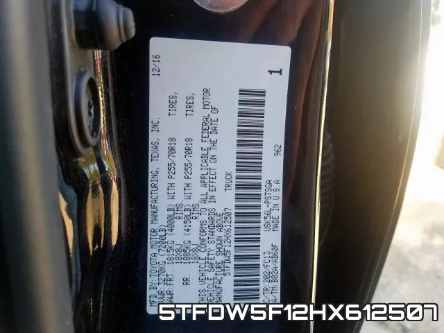 5TFDW5F12HX612507 фото 2