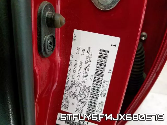 5TFUY5F14JX680579 фото 2