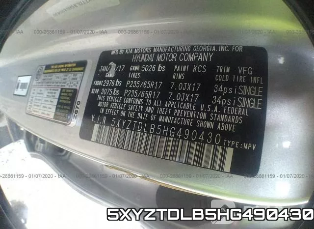 5XYZTDLB5HG490430 фото 10