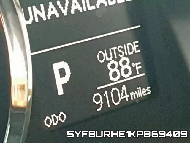 5YFBURHE1KP869409 фото 9
