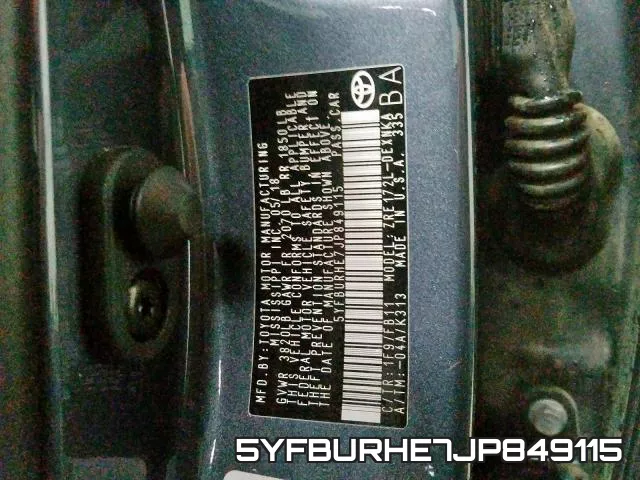 5YFBURHE7JP849115 фото 2
