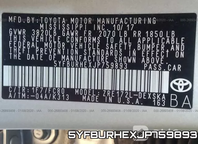5YFBURHEXJP759893 фото 10