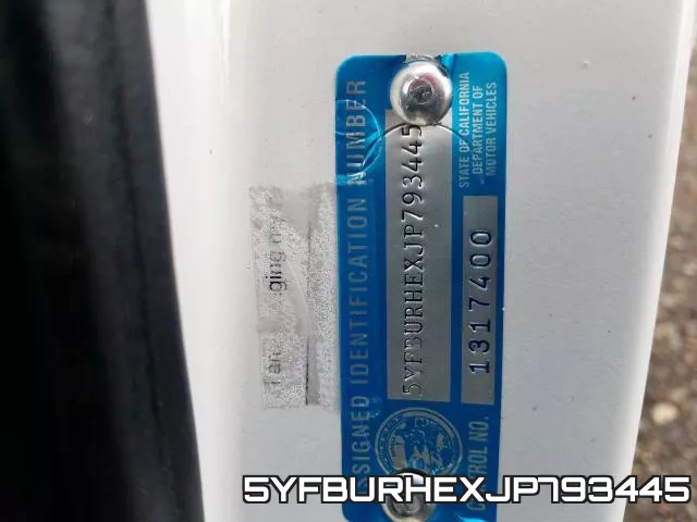 5YFBURHEXJP793445 фото 2