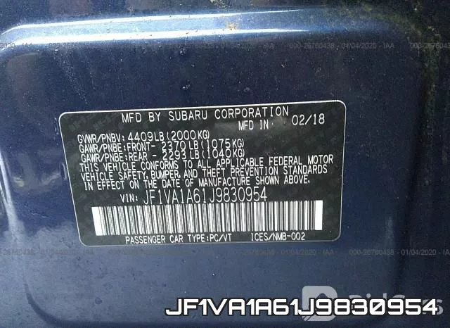 JF1VA1A61J9830954 фото 10
