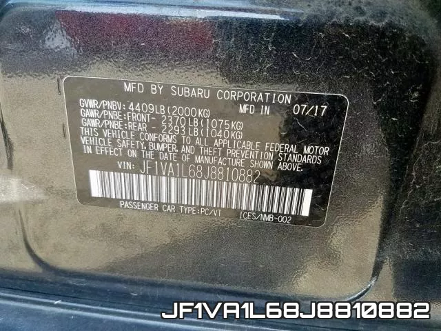 JF1VA1L68J8810882 фото 2