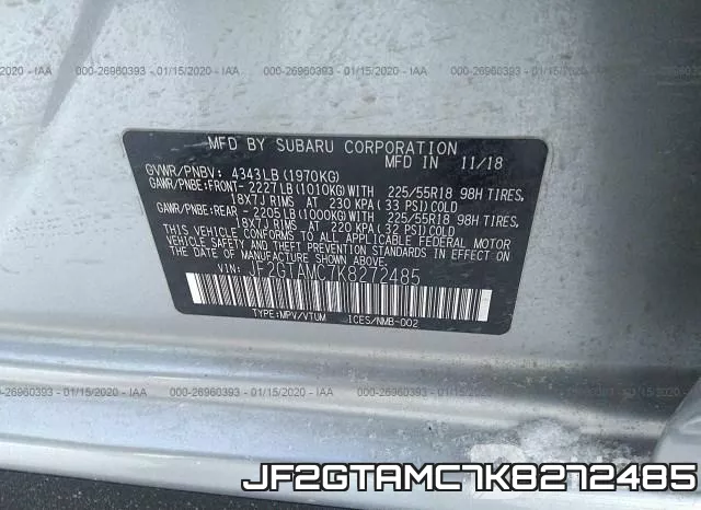 JF2GTAMC7K8272485 фото 10
