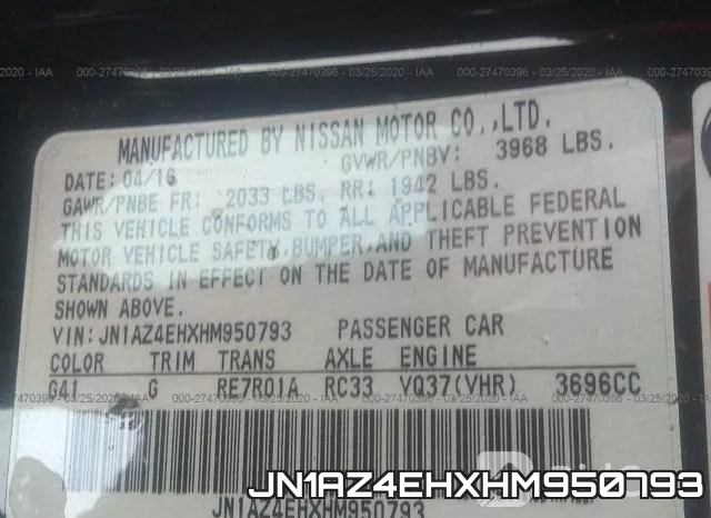 JN1AZ4EHXHM950793 фото 10