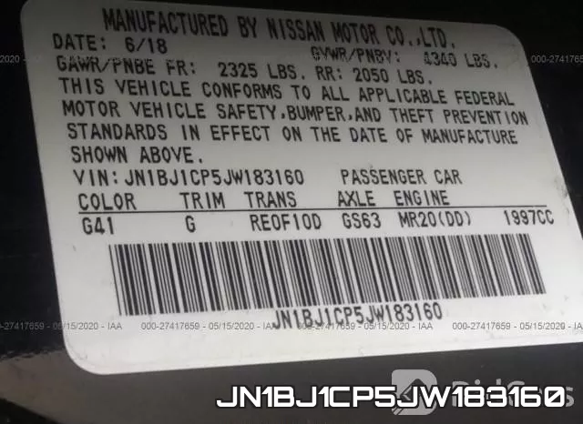 JN1BJ1CP5JW183160 фото 10