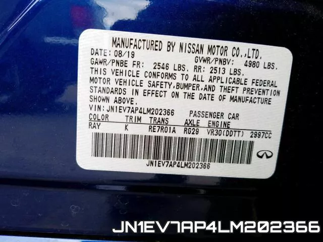 JN1EV7AP4LM202366 фото 2
