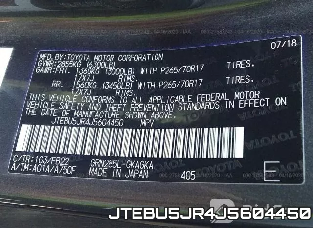 JTEBU5JR4J5604450 фото 10