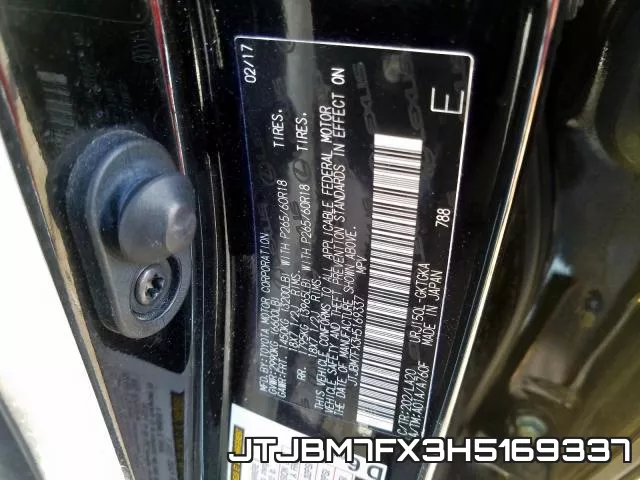 JTJBM7FX3H5169337 фото 2