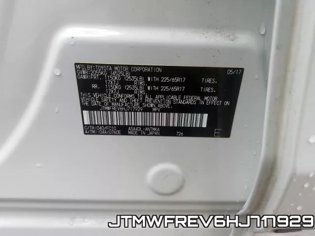 JTMWFREV6HJ717929 фото 2