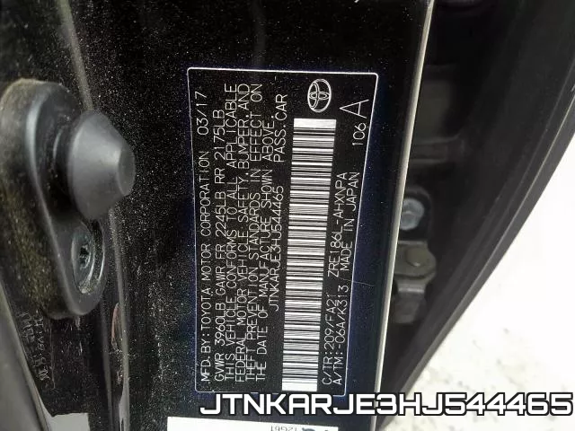 JTNKARJE3HJ544465 фото 2