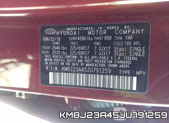 KM8J23A45JU791259 фото 10