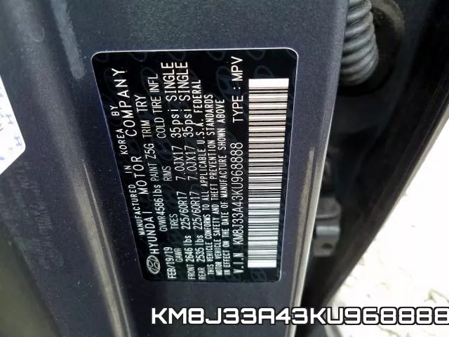 KM8J33A43KU968888 фото 2
