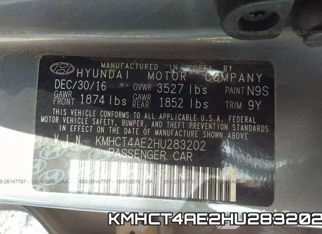 KMHCT4AE2HU283202 фото 10