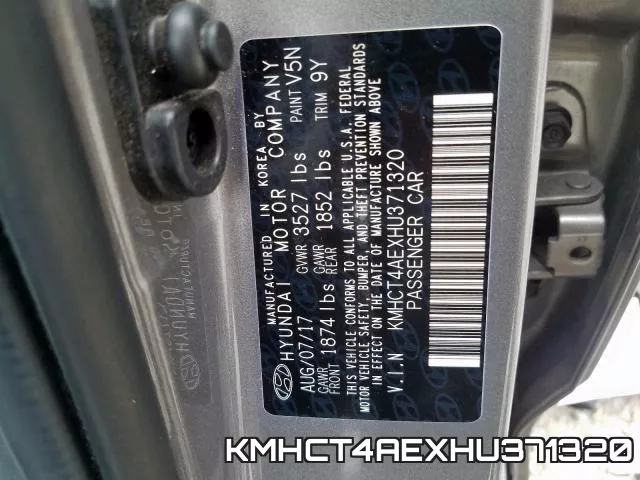 KMHCT4AEXHU371320 фото 2