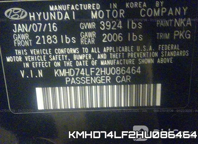 KMHD74LF2HU086464 фото 10