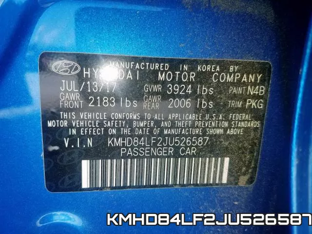 KMHD84LF2JU526587 фото 2