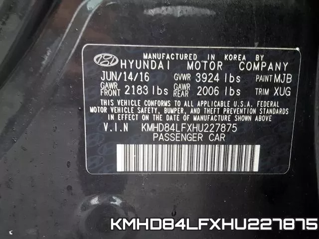 KMHD84LFXHU227875 фото 2