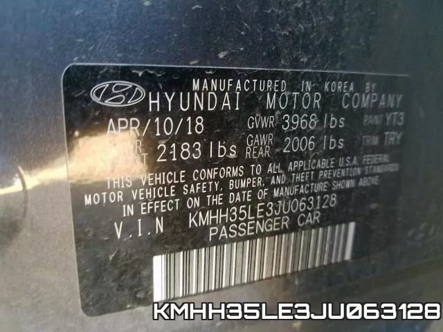 KMHH35LE3JU063128 фото 2