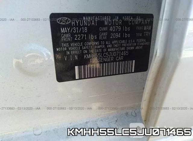KMHH55LC5JU071465 фото 10