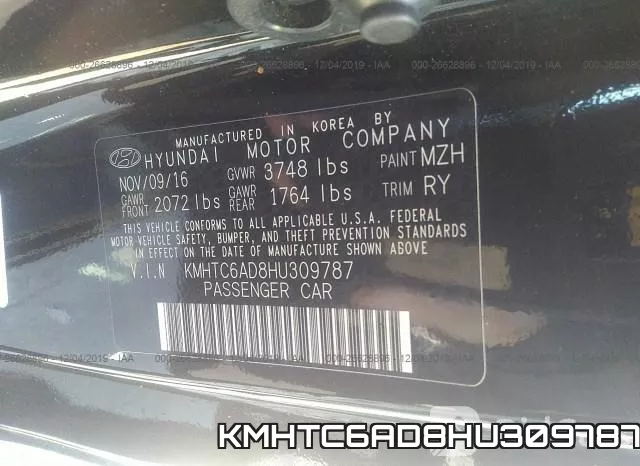 KMHTC6AD8HU309787 фото 10