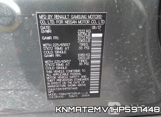 KNMAT2MV1HP597448 фото 10