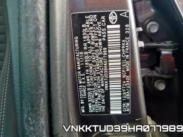 VNKKTUD39HA077989 фото 2