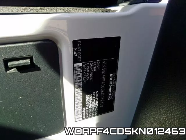 WDAPF4CD5KN012463 фото 2