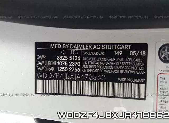 WDDZF4JBXJA478862 фото 10