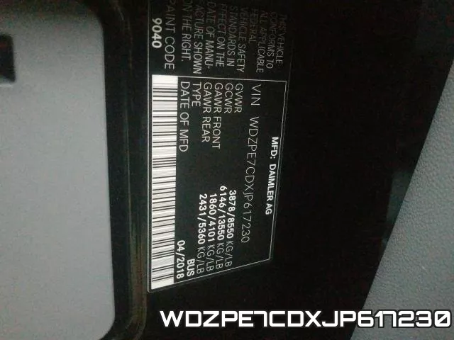 WDZPE7CDXJP617230 фото 2