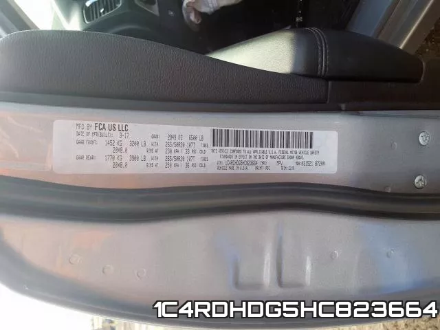 1C4RDHDG5HC823664 фото 2