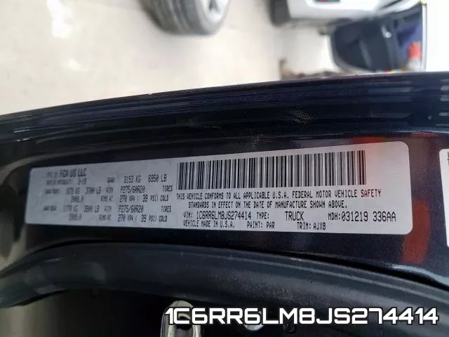 1C6RR6LM8JS274414 фото 2