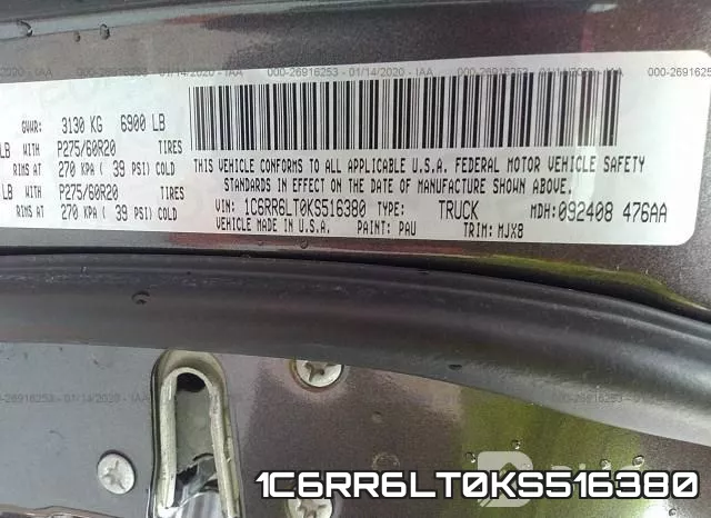 1C6RR6LT0KS516380 фото 10