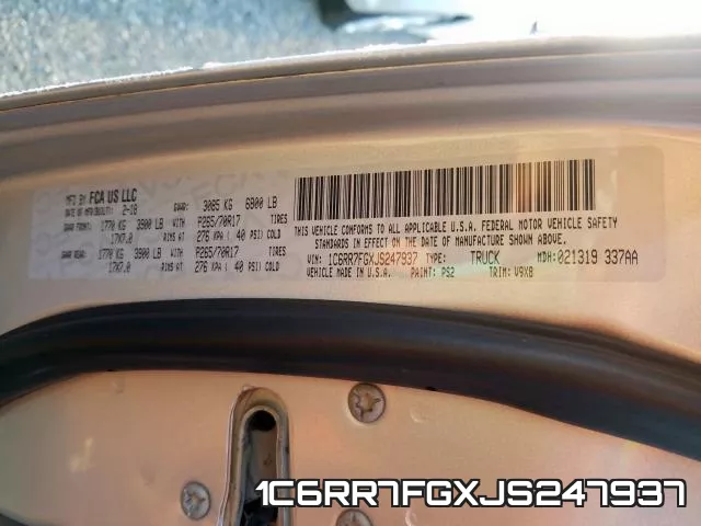 1C6RR7FGXJS247937 фото 2