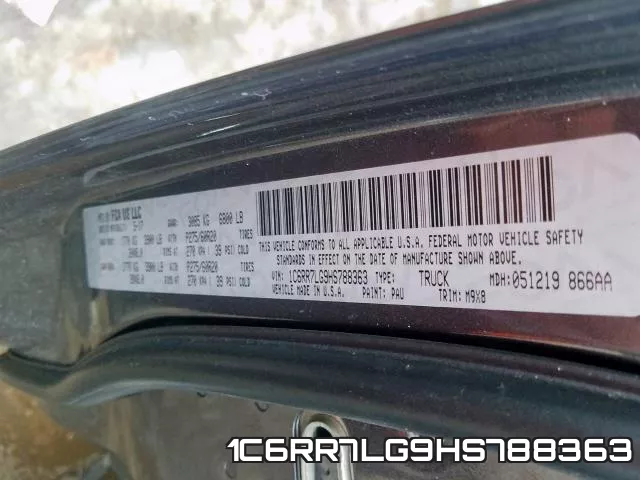 1C6RR7LG9HS788363 фото 2