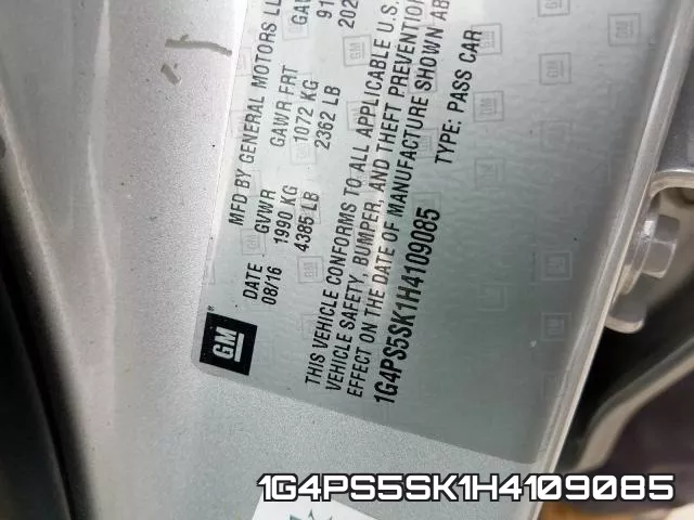 1G4PS5SK1H4109085 фото 2