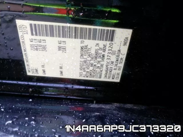 1N4AA6AP9JC373320 фото 2