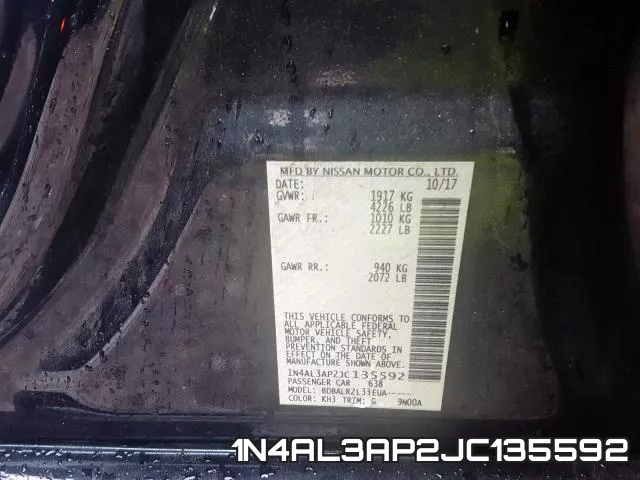 1N4AL3AP2JC135592 фото 2