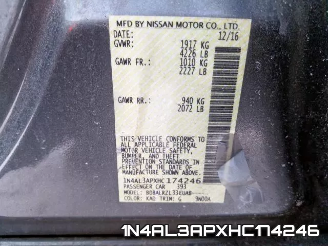 1N4AL3APXHC174246 фото 2