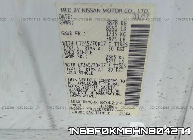 1N6BF0KM8HN804274 фото 10