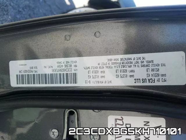 2C3CDXBG5KH710101 фото 2