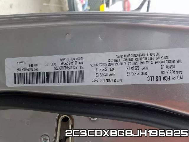2C3CDXBG8JH196825 фото 2
