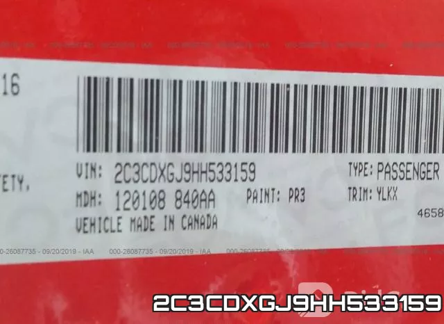 2C3CDXGJ9HH533159 фото 10