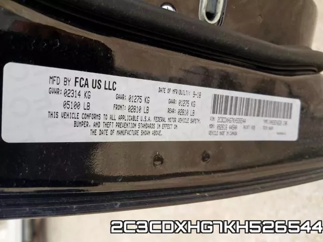 2C3CDXHG7KH526544 фото 2