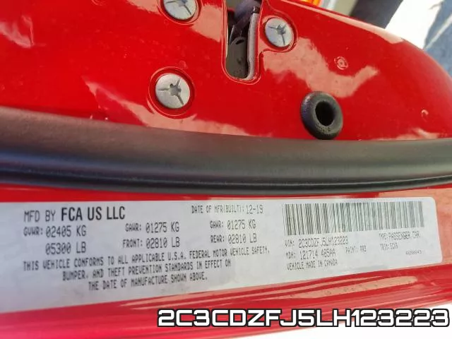 2C3CDZFJ5LH123223 фото 2