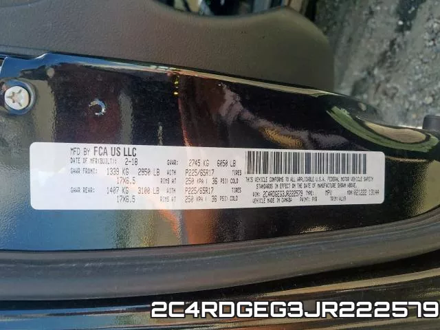 2C4RDGEG3JR222579 фото 2