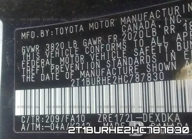 2T1BURHE2HC787830 фото 10