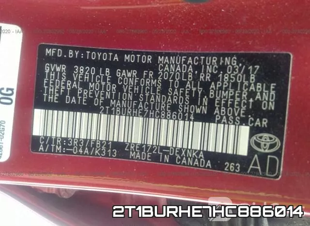 2T1BURHE7HC886014 фото 10